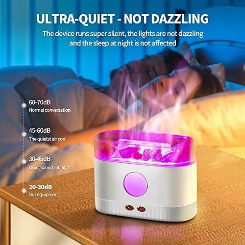 Minlebao Salt Lamp Essential Oil Diffuser 7 Color Gradient LED Lights Ultrasonic humidifier Aromatherapy Diffuser