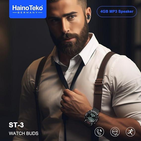 Haino Teko ST-3 Watch Buds â Smartwatch with Wireless Earbuds