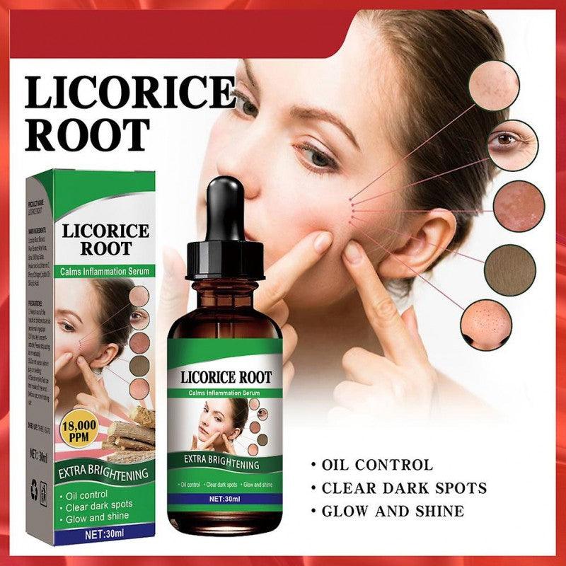 Pore Shrinking Licorice Root Facial Serum - 30ml, Reduces Acne, Blackheads, Hyperpigmentation, and Coarse Lines